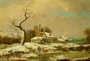 Snødekt landskap
